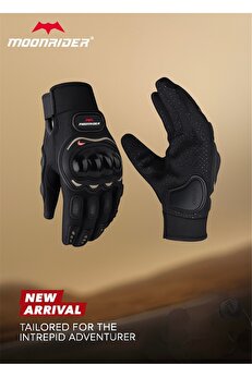 Moonrider Motosiklet Eldiveni Kemik Korumalı Unisex Motorsiklet Bisiklet Eldiveni Dokunmatik EN-13594 Nx.1