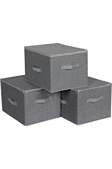 STOREMAX Kapaklı Saklama Kutuları, 3'lü Set Ryzb03G 1014773