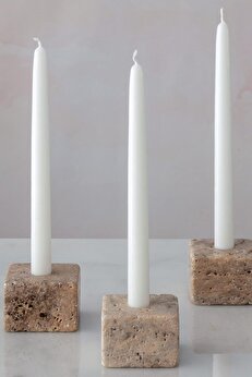 STOREMAX Trrten Mermer Şamdan Mumluk 4lü Set 1014773