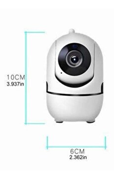 Toptan Bulurum Baby Kamera Kablosuz 720P Beyaz 360 Derece Wifi Kamera Full HD 1080p