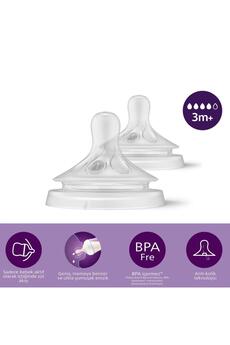 Toptan Bulurum Doğal Tepkili Natural Response 2'Li Biberon Emziği No4 3+ Ay