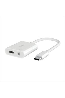 STOREMAX RockStar™ 3,5 mm Ses + USB-C® Şarj Adaptörü, USB-C 60W Güç Dağıtımlı Kulaklık Adaptörü iPhone 15, iP