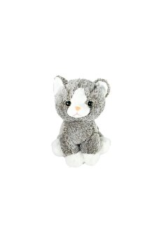 Toptan Bulurum PB3118422 Peluş Oturan Kedi 23 cm Vardem