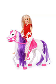 Toptan Bulurum Jasmine Atlı Bebek BeyazPembe