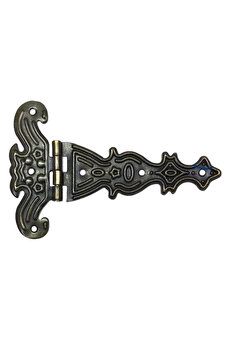 Toptan Bulurum Dekoratif, Sac Tek Kuyruklu Menteşe 69x102 mm, Büyük, Antik, 1 Adet