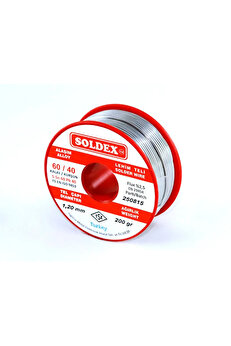 Toptan Bulurum Soldex 6040 Lehim Teli 200 Gr 1,6 mm Sn60 / Pb40