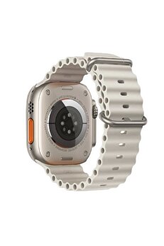 Buti̇k Ally Apple Watch 7-8 41Mm 6-5-4 40Mm Mari̇ne Si̇li̇kon Kayış Kordon 3-2-1 38Mm-(5775)