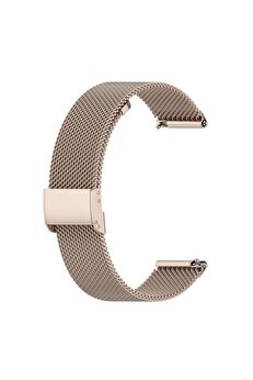 Buti̇k 20Mm Samsung Watch Huawei̇ Watch Kayış Kordon Mi̇lano Metal Klasi̇k Kopça-(5775)