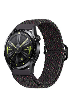 Buti̇k Ally 22Mm Gear S3 Watch 4 -Gt2 Gt2E 46Mm Japon Tokalı Elasti̇k Kayış Kordon-(5775)