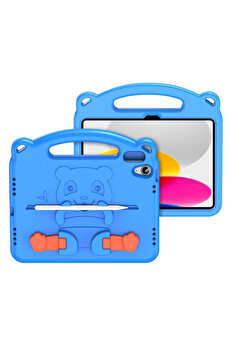 Buti̇k Dux Duci̇s İpad 10.2 2022 Kılıf Panda Seri̇si̇ Çocuk Shockproof Standlı Kılıf-(5775)