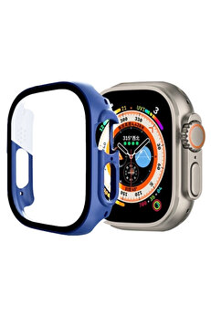 Buti̇k Ally Apple Watch Ultra 49Mm İçi̇n Hard Pc Full Koruma Sert Armor Zırh Kılıf-(5775)