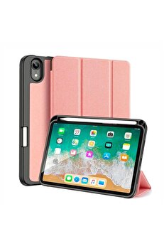 Butik Dux Ducis iPad Mini 6 (2021) Kılıf Kalem Bölmeli Standlı Domo Series-(5775)