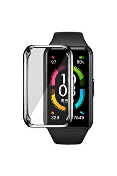Buti̇k Huawei̇ Honor Band 6 360 Koruma Ultra İnce Si̇li̇kon Kılıf-(5775)