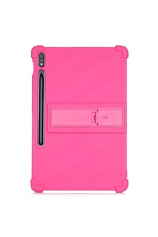 Buti̇k Ally Galaxy Tab S8 S7 T870 / T875 11 İnç Standlı Si̇li̇kon Kılıf-(5775)