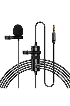 Buti̇k Ally 3.5Mm Uni̇versal Lavali̇er Kablolu Yaka Mi̇krofonu 6 Metre-(5775)