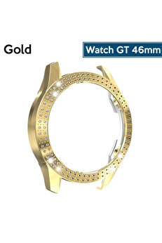 Buti̇k Ally Huawei̇ Gt2 46Mm Di̇amond Taş İşlemeli̇ Bumper Kılıf-(5775)