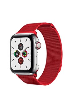 Buti̇k Ally Apple Watch 7-8 45Mm 6-5-4 44Mm Kayış Kordon Metal Mi̇lano Loop 3-2-1 42Mm-(5775)