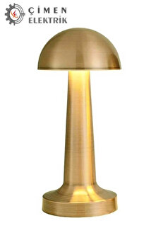 gizmurstore NOAS YL86 1230 Atina Şarjlı Gold Masa Lambası 3 Renk