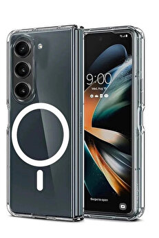 Buti̇k Samsung Galaxy Z Fold 6 Kılıf Magneti̇csafe Şeffaf Si̇li̇kon - Şeffaf-(5796)