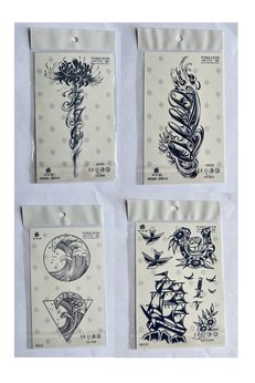 Airbrush Tattoo Lotus Yazı 2-4 Hafta Kalıcı Geçici Dövme Seti Yarı Kalıcı Dövmeler