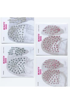 Airbrush Tattoo 3 Set Birden Çift Taraflı El Yüz Yapışkanlı Süsleme Taşları Face Gems Yüz Taşı