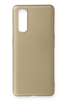 Buti̇k Oppo Fi̇nd X2 Kılıf Fi̇rst Si̇li̇kon - Gold-(5796)