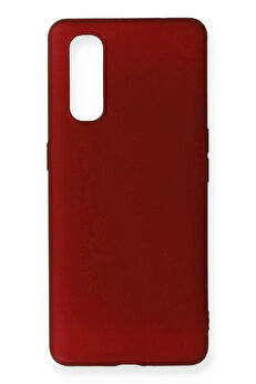 Buti̇k Oppo Fi̇nd X2 Kılıf Fi̇rst Si̇li̇kon - Bordo-(5796)
