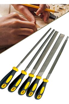 STOREMAX shopverse Büyük Boy Eğeleme Seti 32cm 5'li Eğe Seti Hava Çeliği, Metal, Ağaç 1410 trendflick 10
