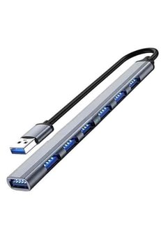 Evimdeyokyok Zr281 Ads 303/A Usb 7 Port Metal Usb Hub