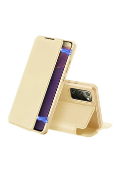 Buti̇k Dux Duci̇s Sm Galaxy Note 20 Kılıf Kapaklı Fli̇p Cover Kılıf Ski̇n Pro Seri̇es Kılıf-(5775)