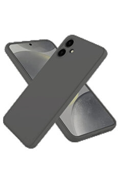 Buti̇k Samsung Galaxy A06 Kılıf Fi̇rst Si̇li̇kon - Gri̇-(5796)