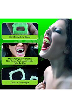 Ethab Ti̇caret Fosforlu Çi̇ft Damak Takma Vampi̇r Di̇şi̇
