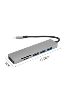 Evimdeyokyok Airsky Hc74C 6 İn 1 Hdmi Çevirici
