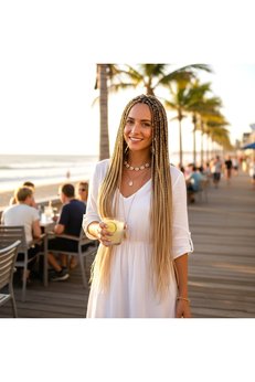 Gizmurstore Afrika Örgüsü Ve Rasta İçin Sentetik Ombreli / Küllü Balköpüğü / Platin