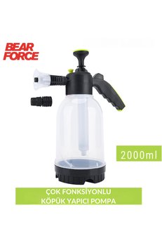 ROBEVE Bear Force Köpük Yapıcı Pompa 2 Litre Köpük Pompası Basınçlı El Pompası Araç Yıkama Şeffaf