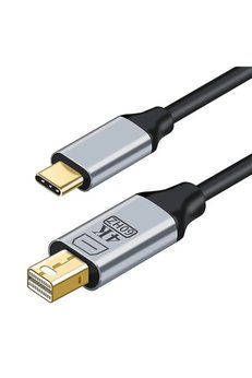 Evimdeyokyok Zr126 Siyah Type-C Mini Dp Çevirici Kablo 1,8 M