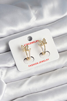Toptan Bulurum Pirinç Gold Renk Zirkon Taşlı Model Kadın Yüzük