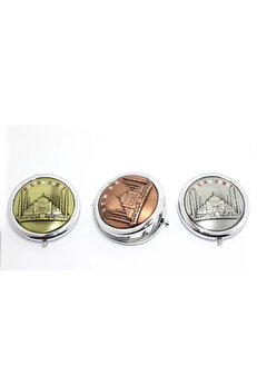 gizmurstore Metal İstanbul Temalı Yöresel Kabartmalı El Aynası 2alk112