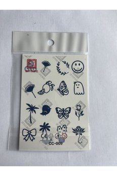 Airbrush Tattoo Parmak Dövmeleri Model5 11X8 Cm Yarı Kalıcı Geçici Dövme Yapıştırma Dövme