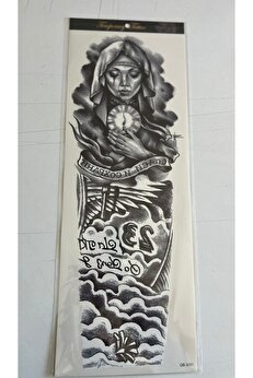 Ai̇rbrush Tattoo Saat Kız 1 Hafta Kalıcı Tam Kol Kaplama Bacak Yapıştırma Geçi̇ci̇ Dövme 46 Cm