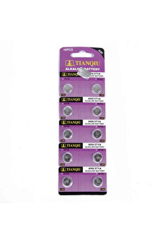 gizmurstore TıanQıu Ag6 Lr920/371 Alkalin 10'lu Düğme Pil