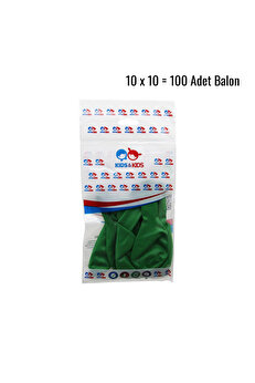 Go İthalat Koyu Yeşi̇l 100Pcs Balon G-90A (4457)