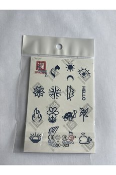 Airbrush Tattoo Parmak Dövmeleri Model3 11X8 Cm Yarı Kalıcı Geçici Dövme Yapıştırma Dövme