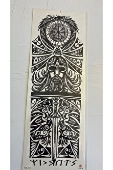 Ai̇rbrush Tattoo Maori̇ 1 Hafta Kalıcı Tam Kol Kaplama Bacak Yapıştırma Geçi̇ci̇ Dövme 46 Cm
