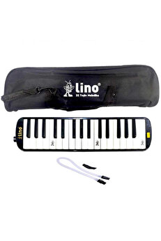 Toptan Bulurum Lino 32 Tuşlu Bez Çantalı Melodika Siyah