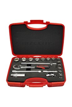 İzeltaş 3/8" Altı Köşe Lokma Takımı 19 Parça