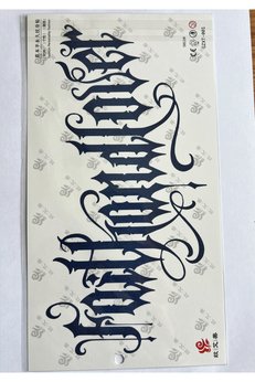 Airbrush Tattoo Büyük Boy Bel Göğüs Sırt İçin 28X15 Cm Gzxt-001 Yarı Kalıcı Geçici Dövme