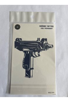 Airbrush Tattoo Tehlikeli Tarz 18X11 Cm Yarı Kalıcı Hayalet Geçici Dövme Yapıştırma Dövme