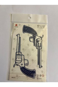 Airbrush Tattoo Ters Yüz 18X11 Cm 3 Hafta Kalıcı Geçici Dövme Yapıştırma Dövme