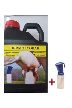 Almer Sağım Sonrası Meme Dezenfektanı Dermo Iyobar 5 Lt + Dezenfekte Kabı